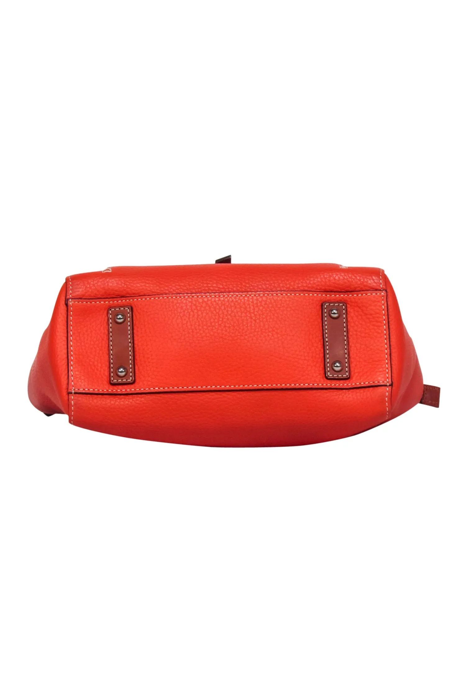 Dooney & Bourke - Orange Pebbled Leather Shoulder Bag