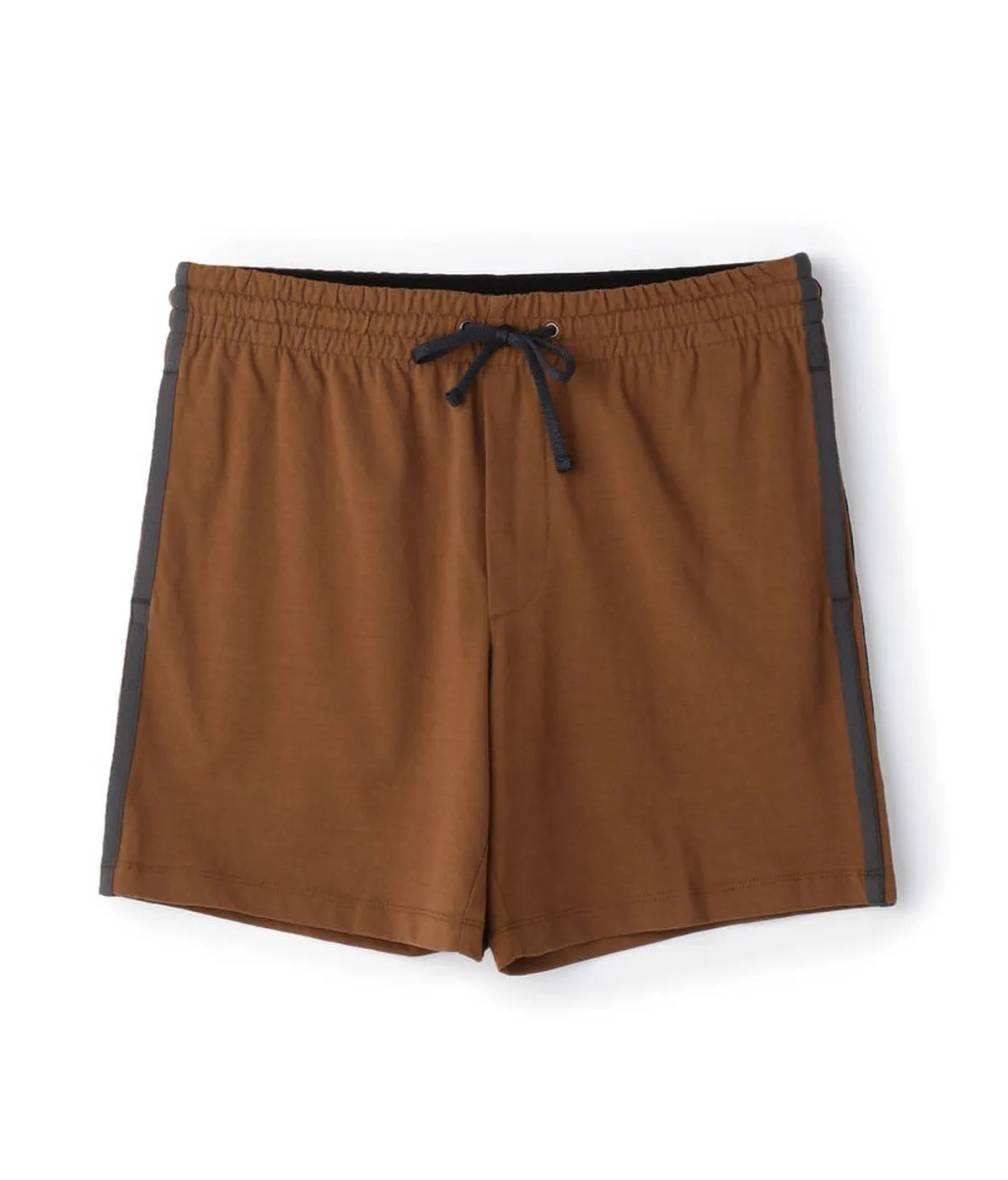 Double Stripe Basketball Short-Whiskey