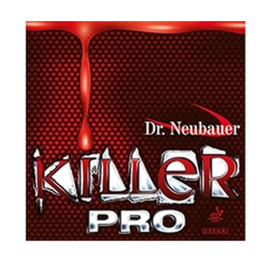 Dr. Neubauer Killer Pro 1.8 Table Tennis Racquet Rubber - Black