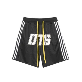 Drawstrings Embroidered Basketball Shorts