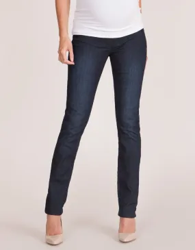 Drew | Dark Wash Slim Leg Maternity Jeans