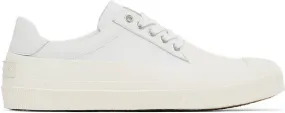 Dries Van Noten White Calfskin Low-Top Sneakers