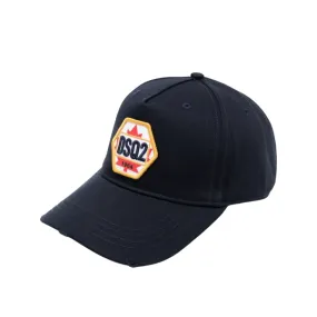 DSQUARED2 LOGO BASEBALL CAP - BLACK