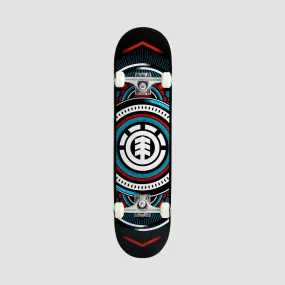 Element Hatched Red Blue Skateboard - 8"