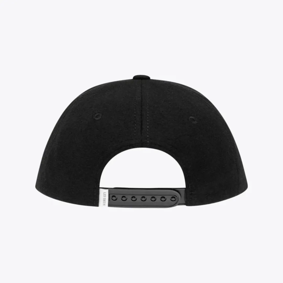 Encore Wool Baseball Cap (Black + Ivory)