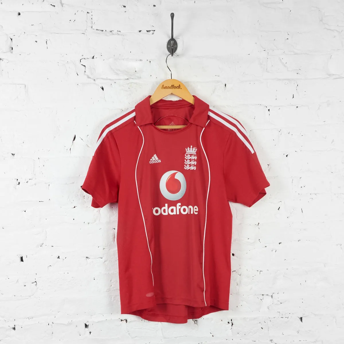 England 2008 Cricket ODI Training Shirt - Red - S