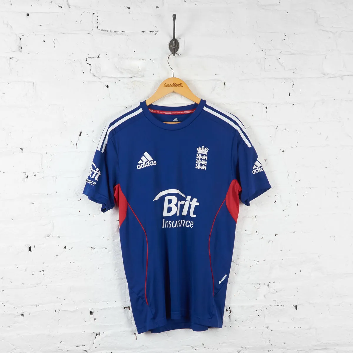 England Cricket ODI Adidas 2012 Cricket Training Top - Blue - M