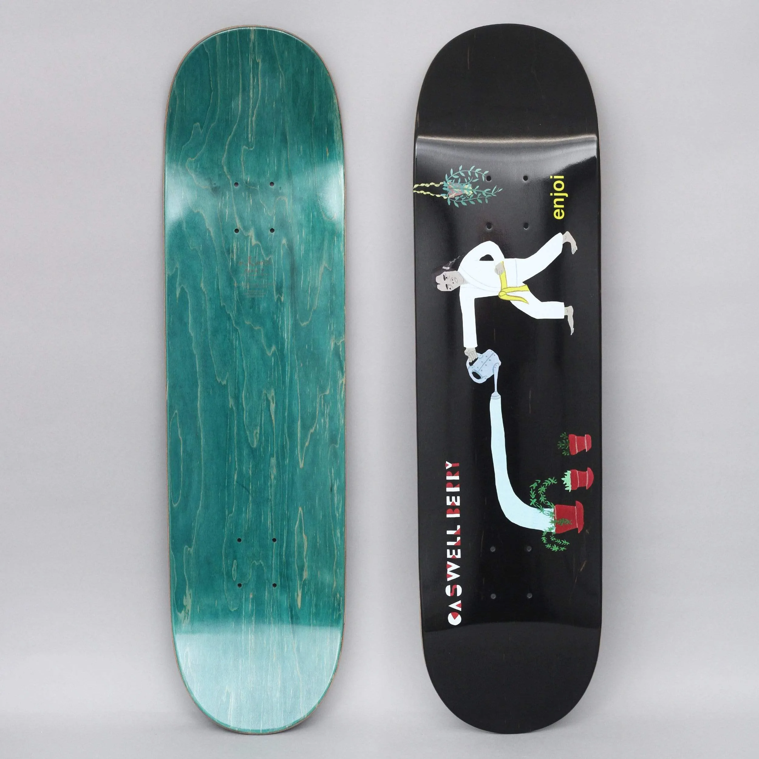 Enjoi 8.375 Caswell Over Board R7 Skateboard Deck Black