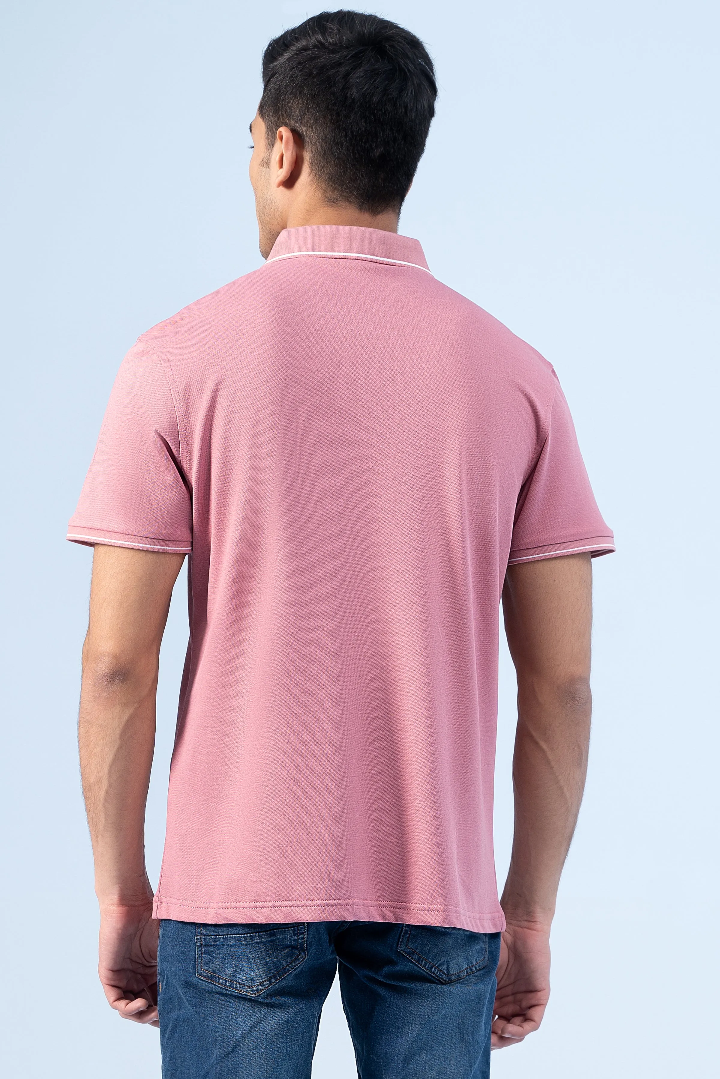 EXECUTIVE ICONIC POLO CORAL PINK