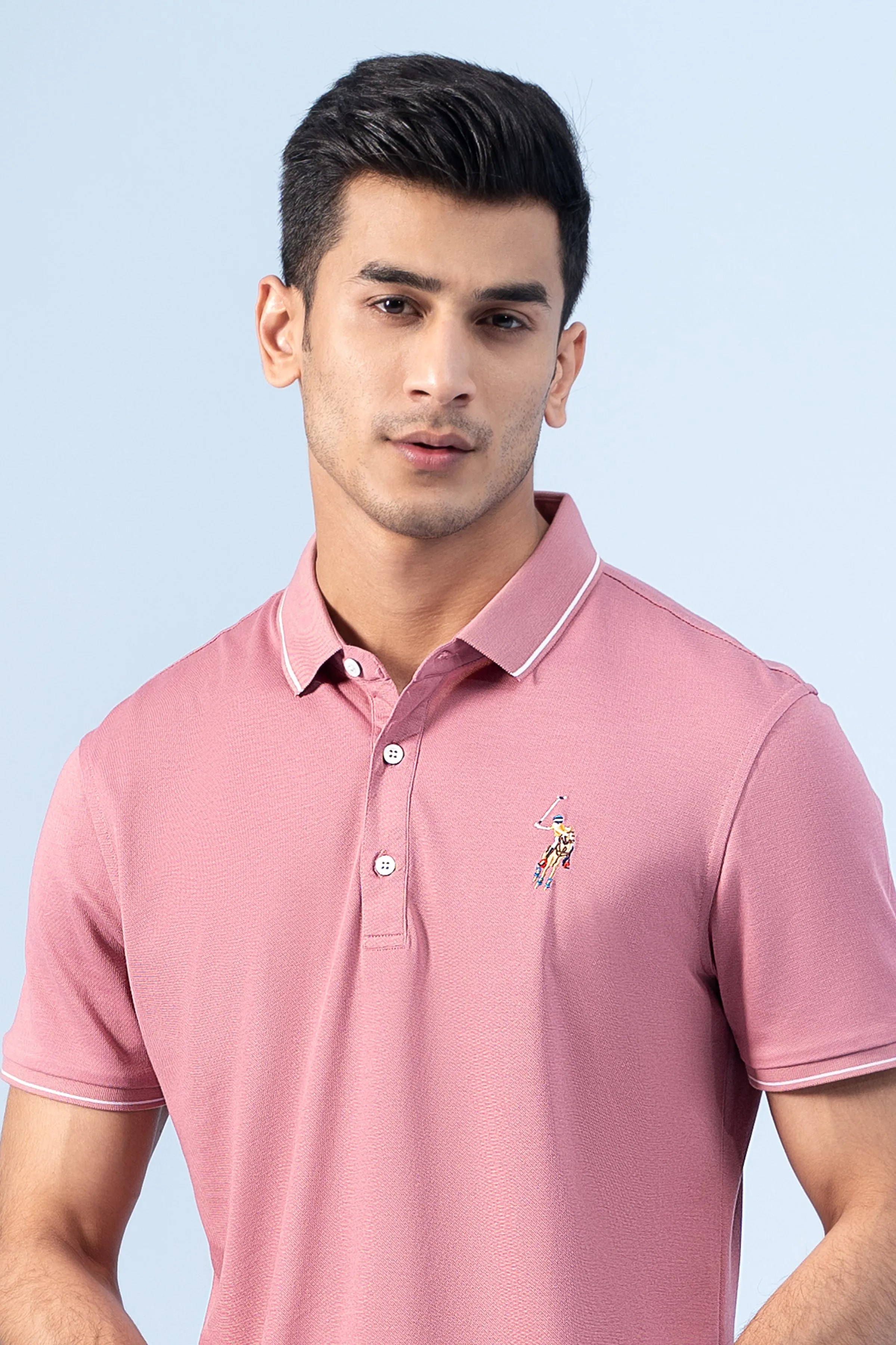 EXECUTIVE ICONIC POLO CORAL PINK