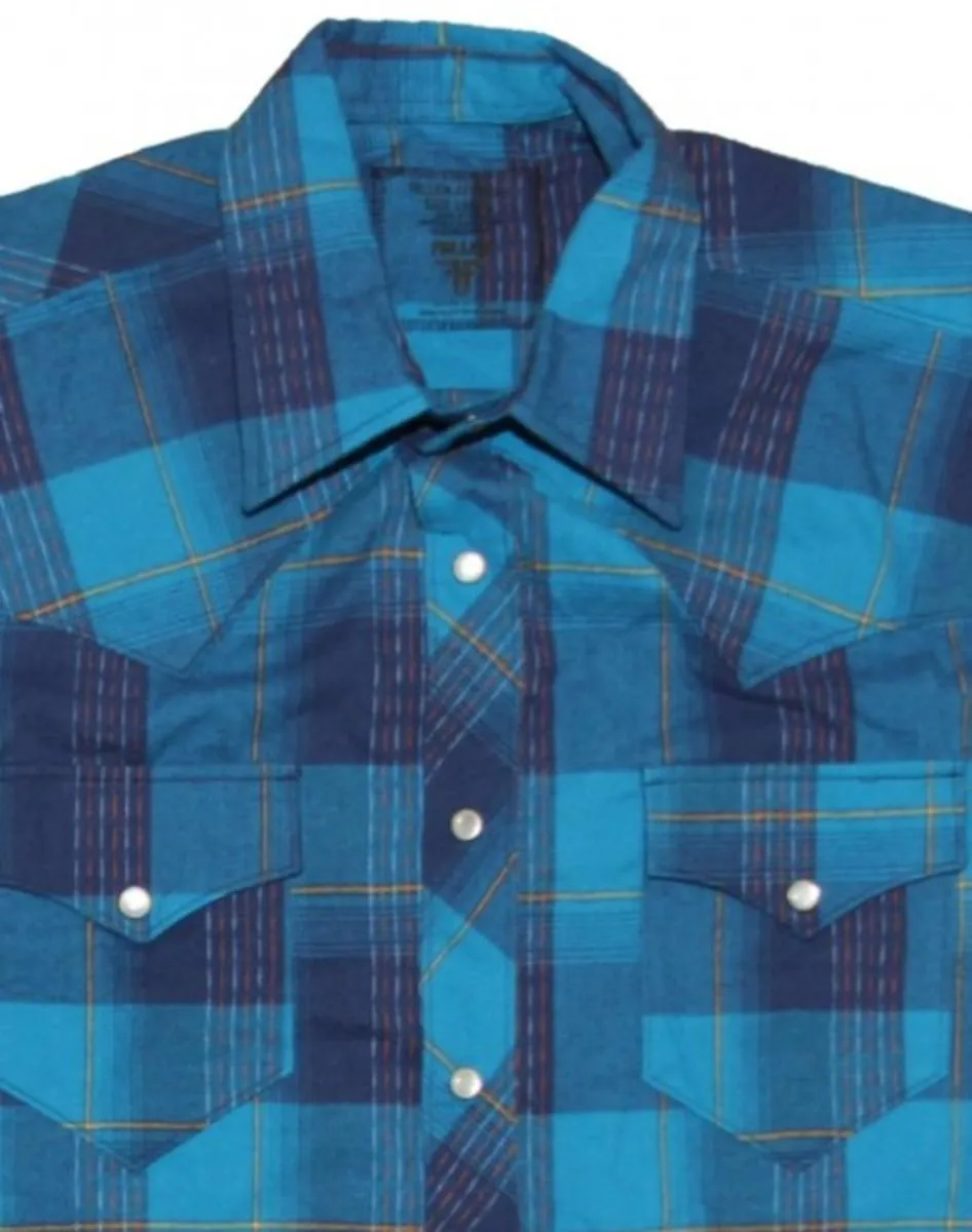 Fallen Skateboard Shirt Blue/ Navy Plaid