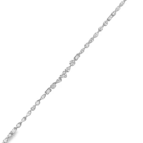 Fancy Cut Diamond Tennis Bracelet