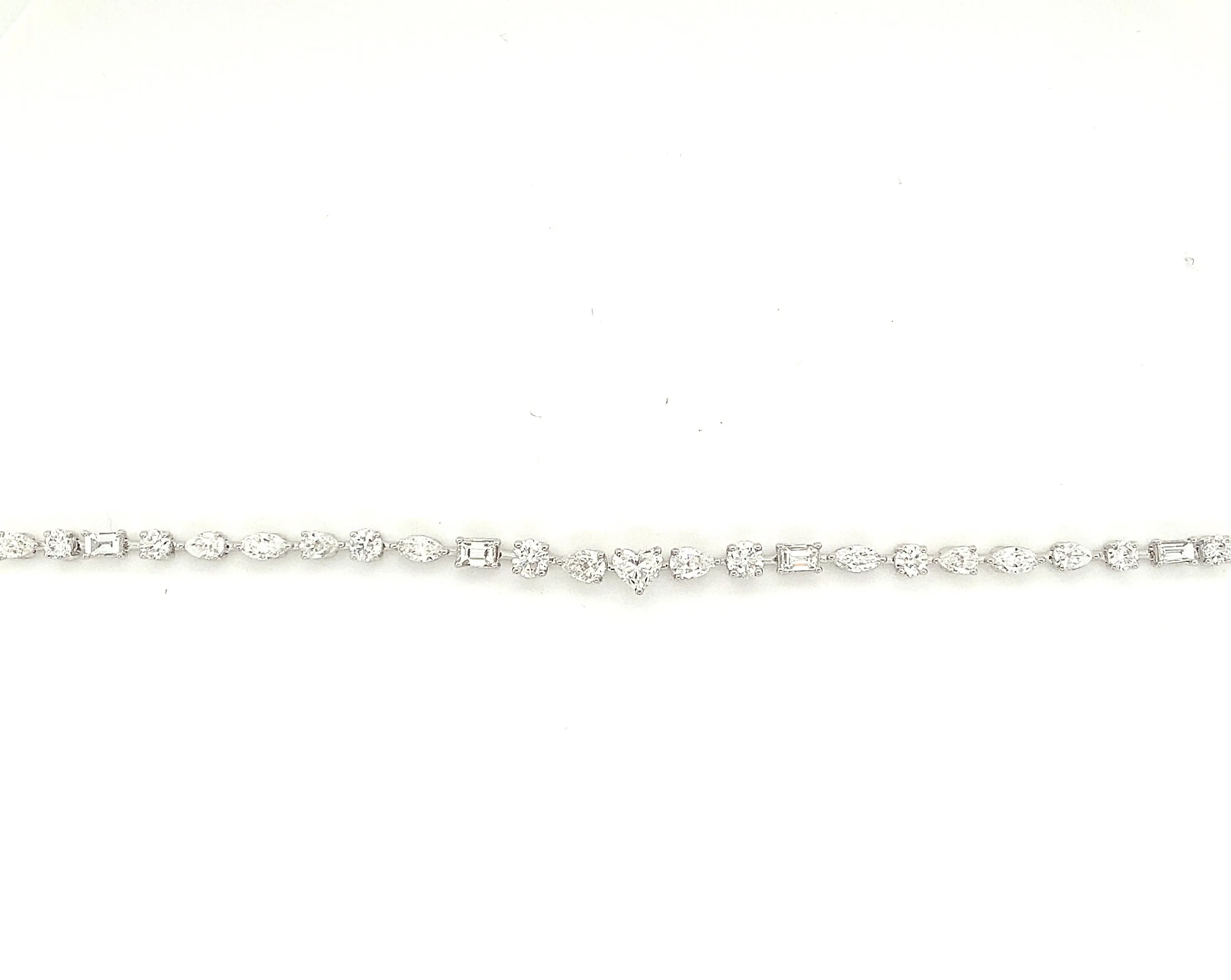 Fancy Cut Diamond Tennis Bracelet