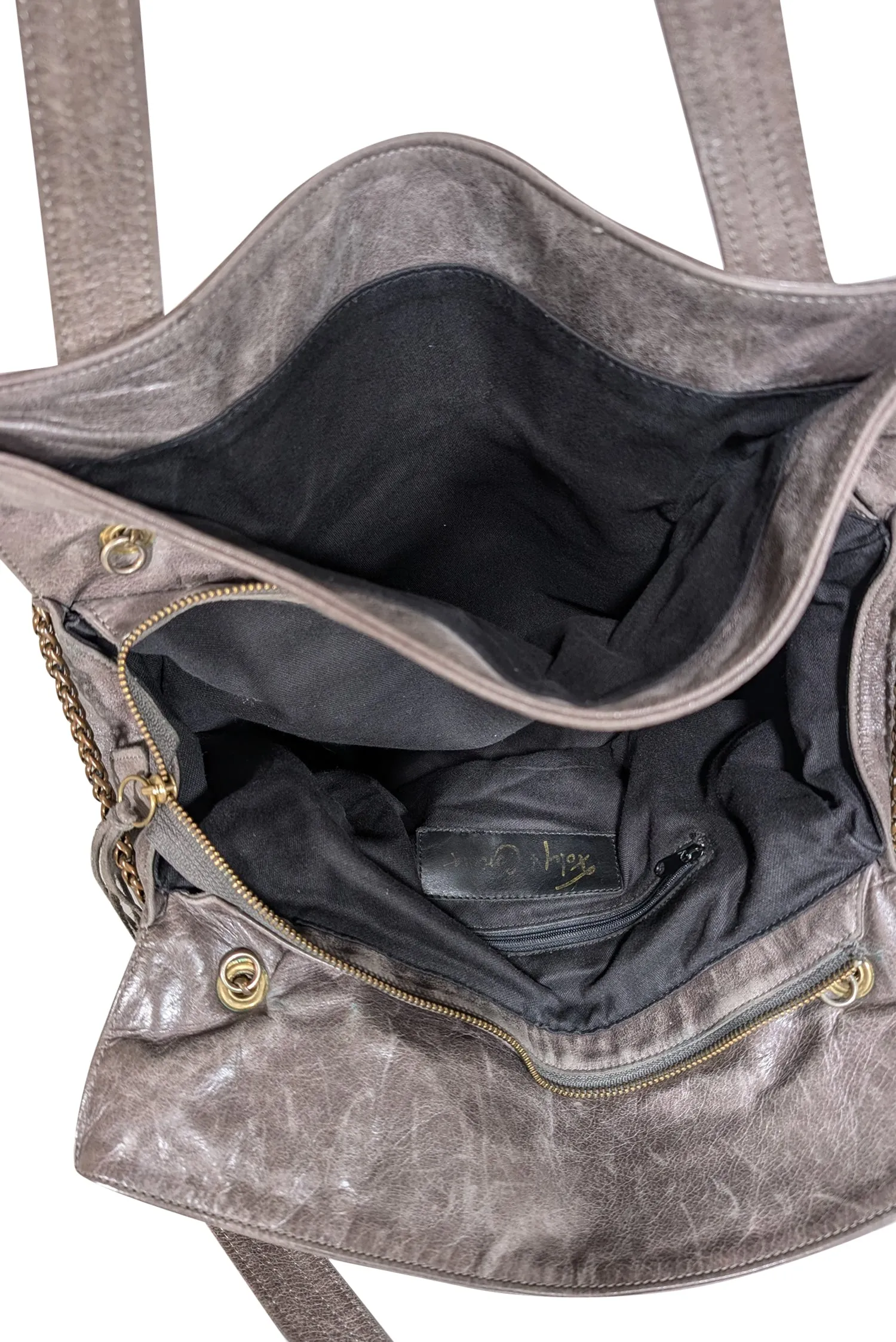 Foley & Corinna - Grey Distressed Large Shoulder Bag