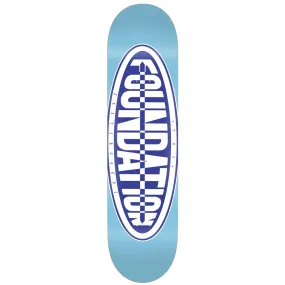 Foundation Oval Blue Skateboard Deck 8