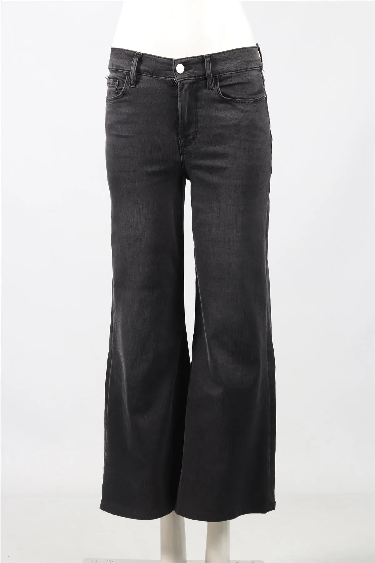 FRAME HIGH RISE WIDE LEG JEANS W 26 UK 8