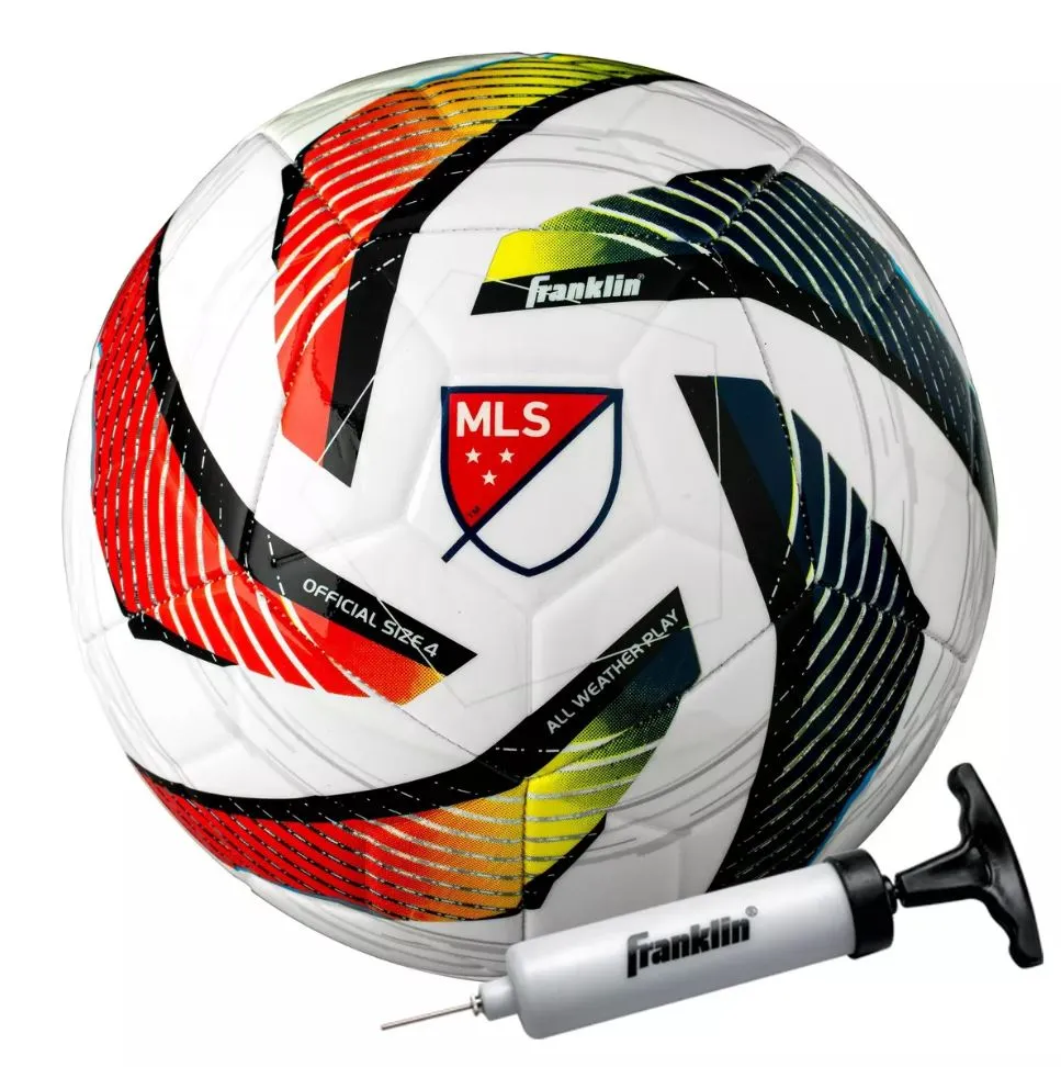 Franklin Sports Mls Tornado Youth Soccer Ball with Air Pump - Size 5