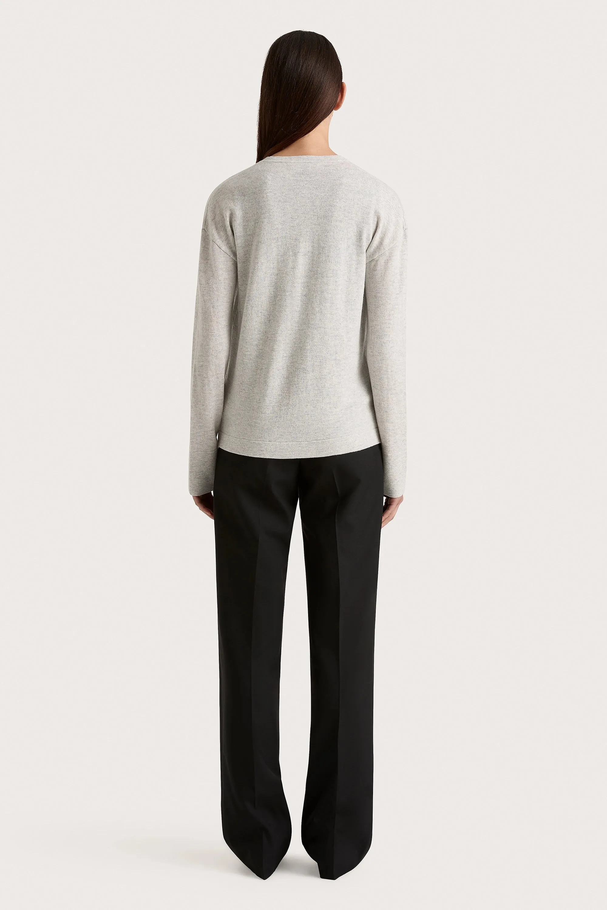 Frederikke Cashmere Cardigan Grey Marle