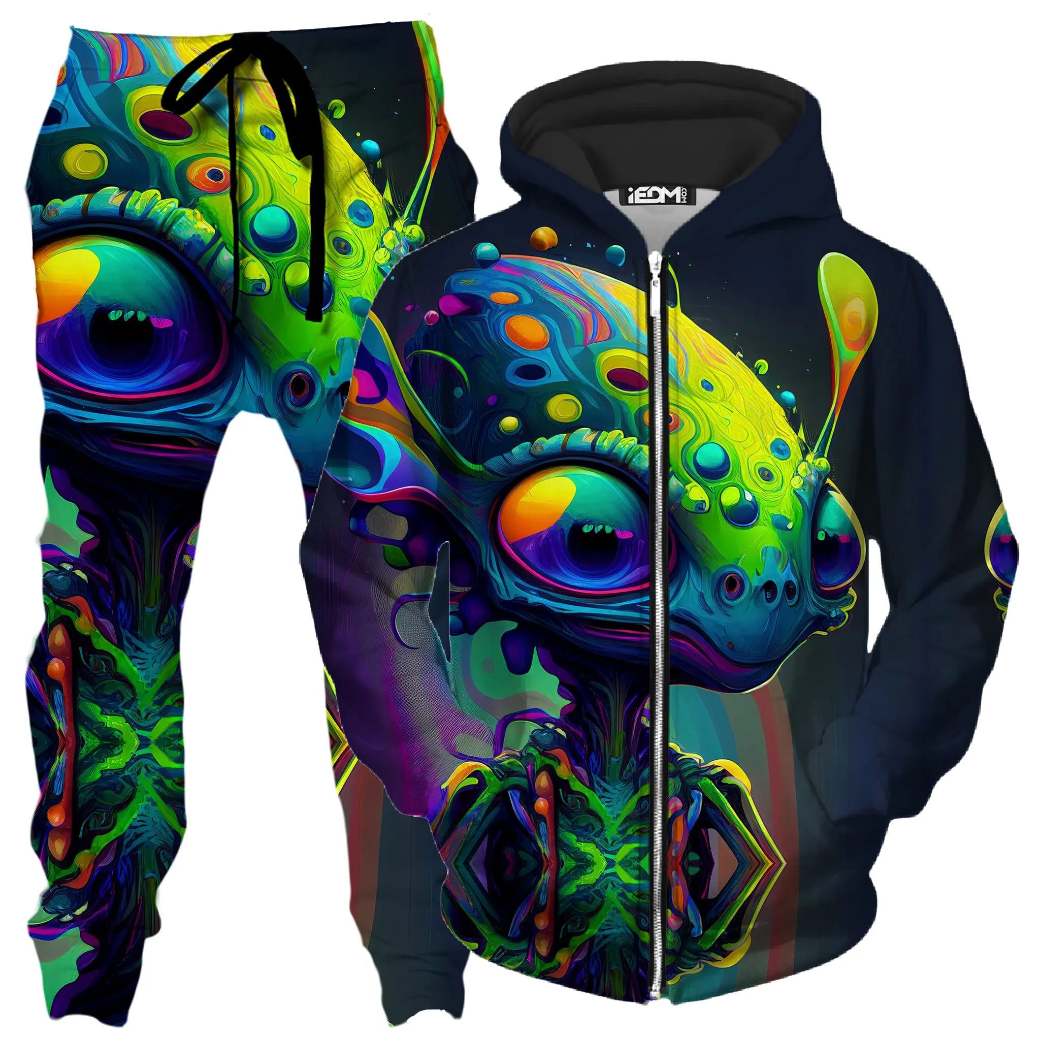 Friendly Visitors Zip-Up Hoodie and Joggers Combo