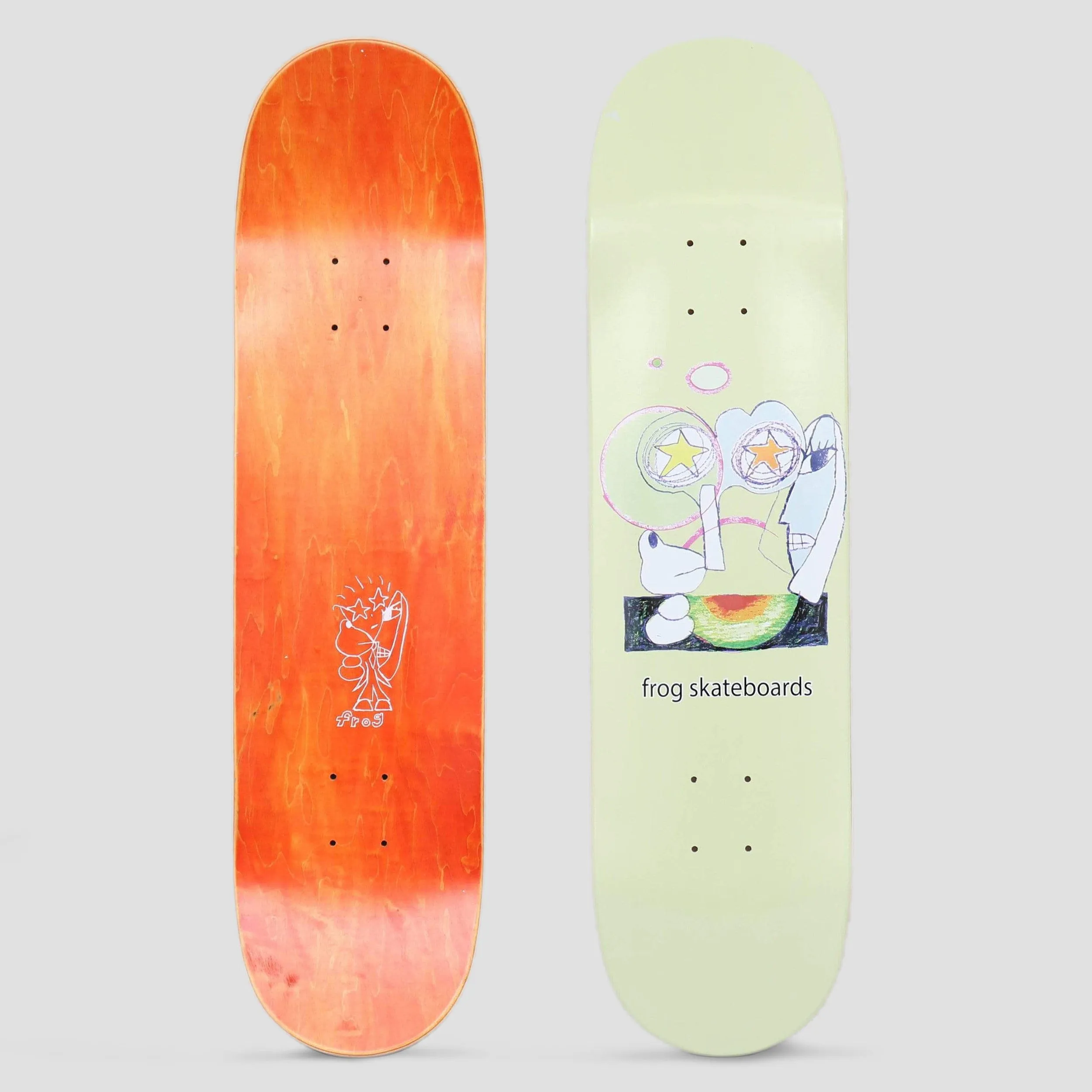 Frog 8 Senseless Skateboard Deck Lime