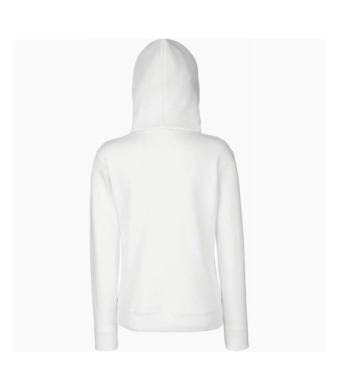 Fruit Of The Loom Ladies Lady Fit Hooded Sweatshirt / Hoodie (White) - UTBC363