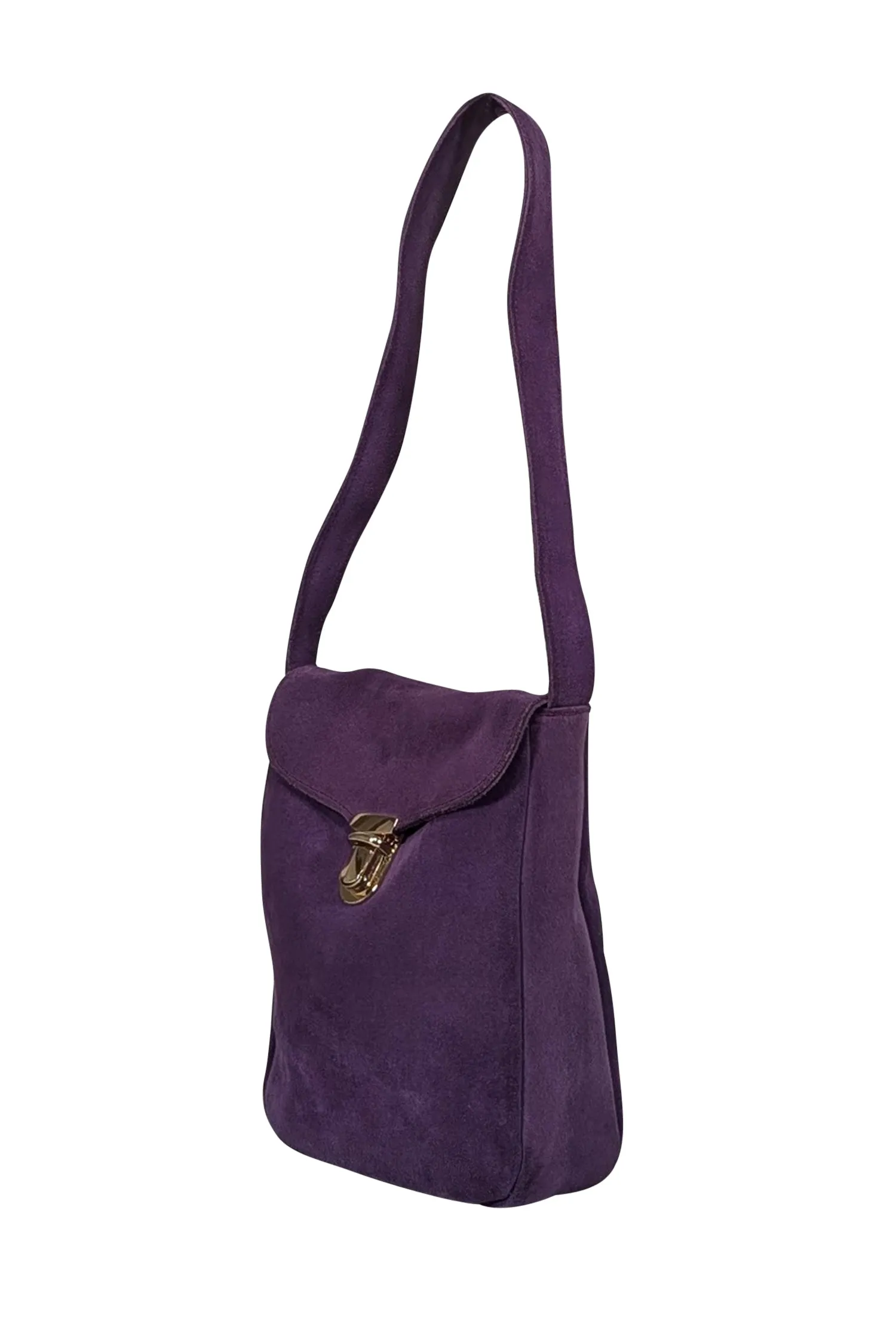 Gabriel for Sach - Purple Suede Shoulder Bag