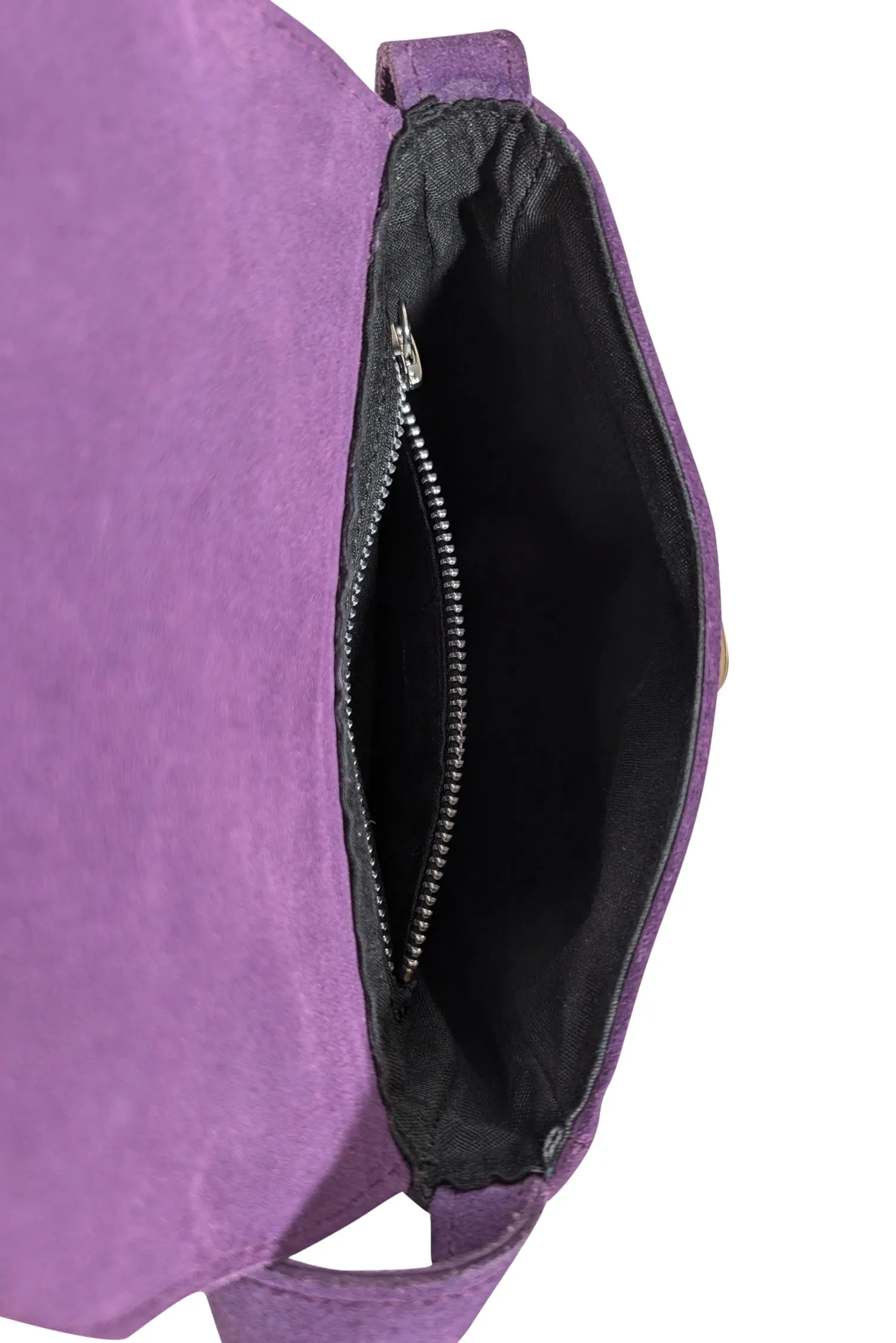 Gabriel for Sach - Purple Suede Shoulder Bag