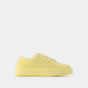 Ganni  Yellow Sporty Mix Plant-Based Trainers