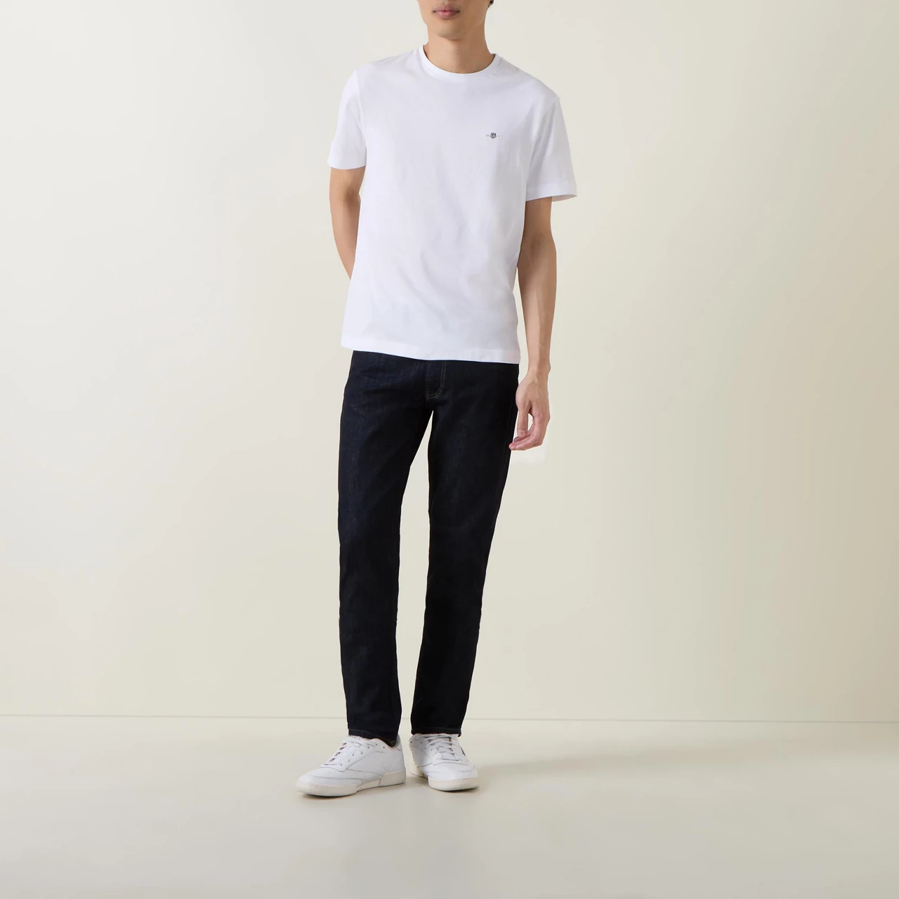 GANT The Sustainable Edit Mid-Rise Slim Leg Jeans - Dark Wash