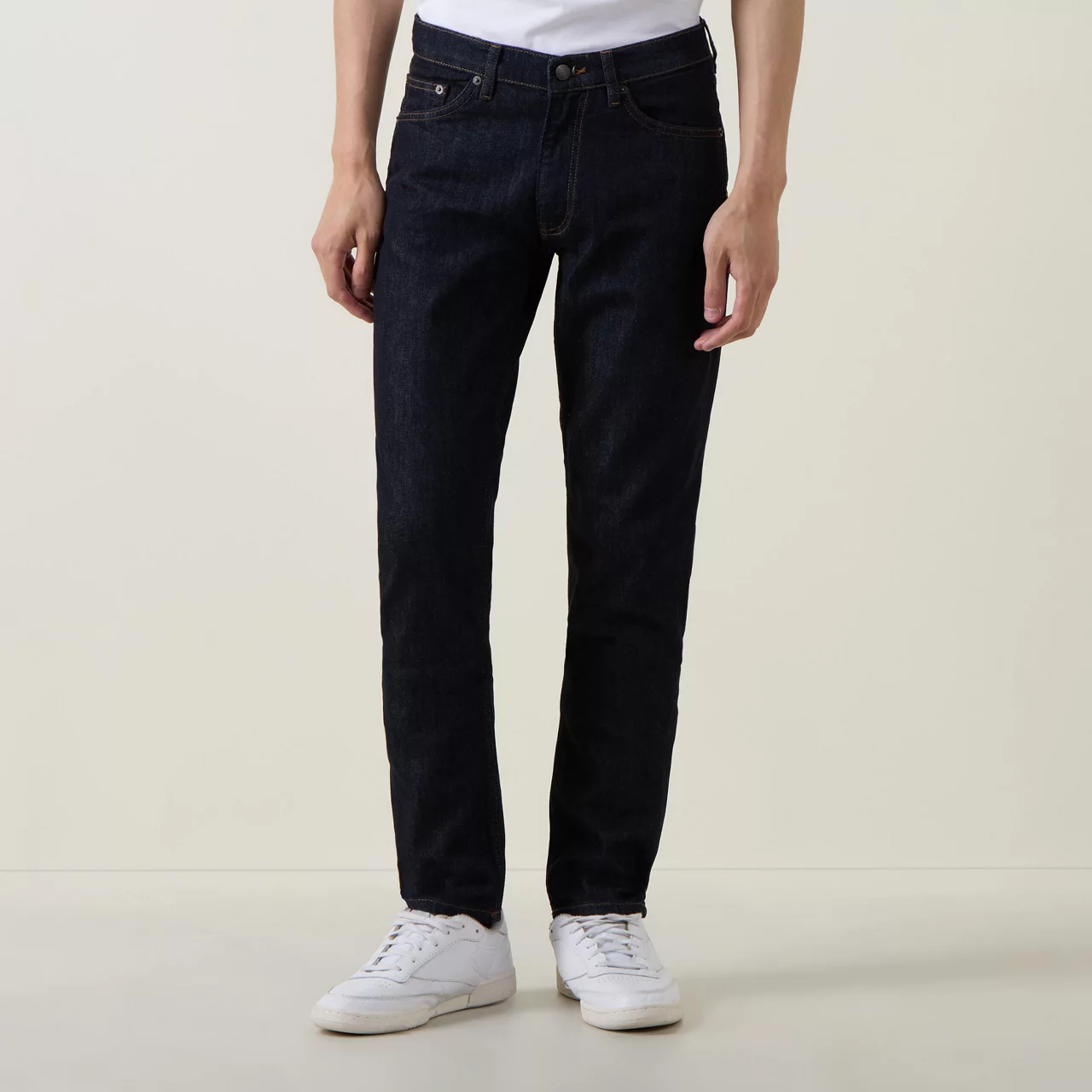 GANT The Sustainable Edit Mid-Rise Slim Leg Jeans - Dark Wash