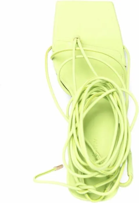 GIABORGHINI strap-detail open-toe sandals Green