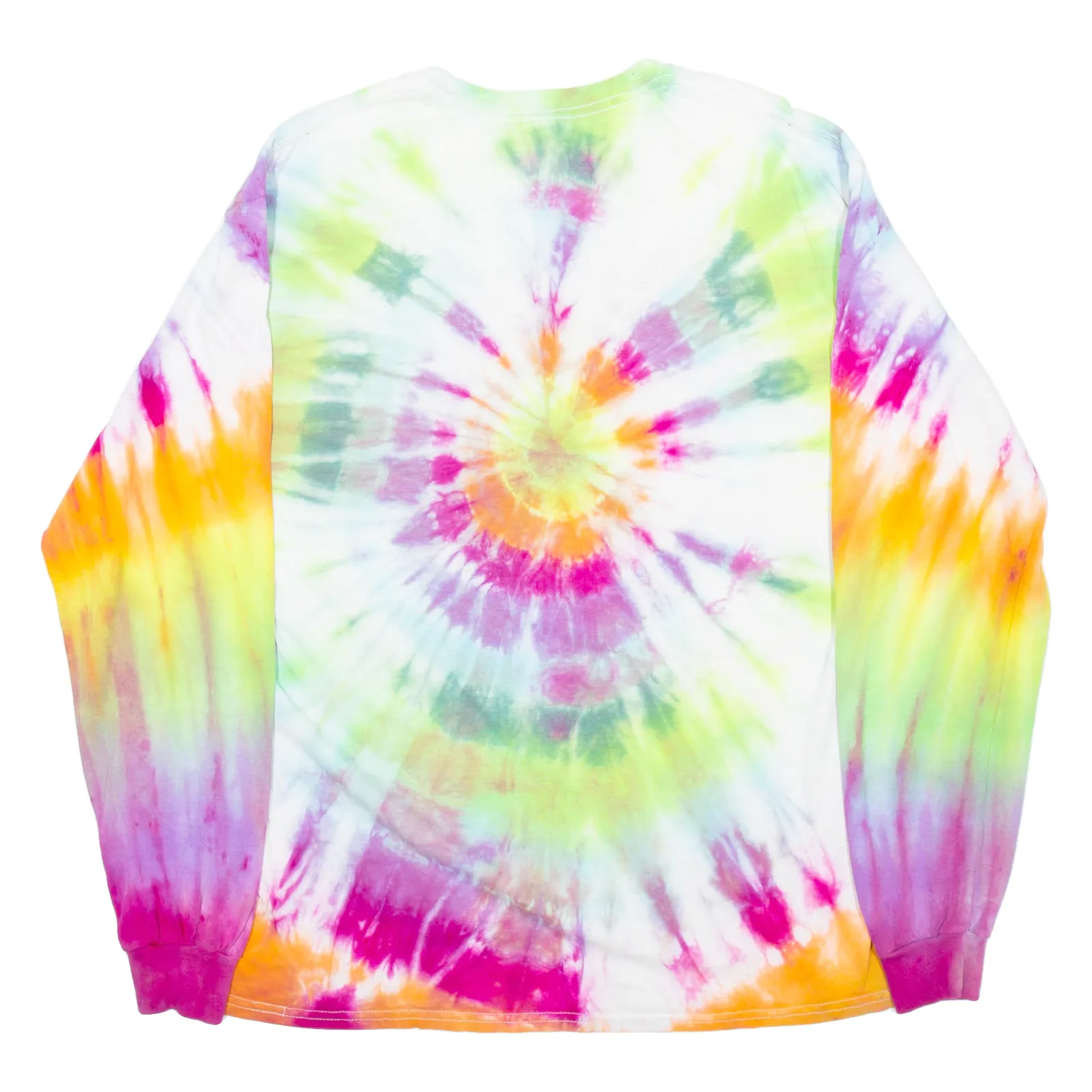 GILDAN Piedmont Basketball Womens Tie Dye T-Shirt Purple Long Sleeve USA L