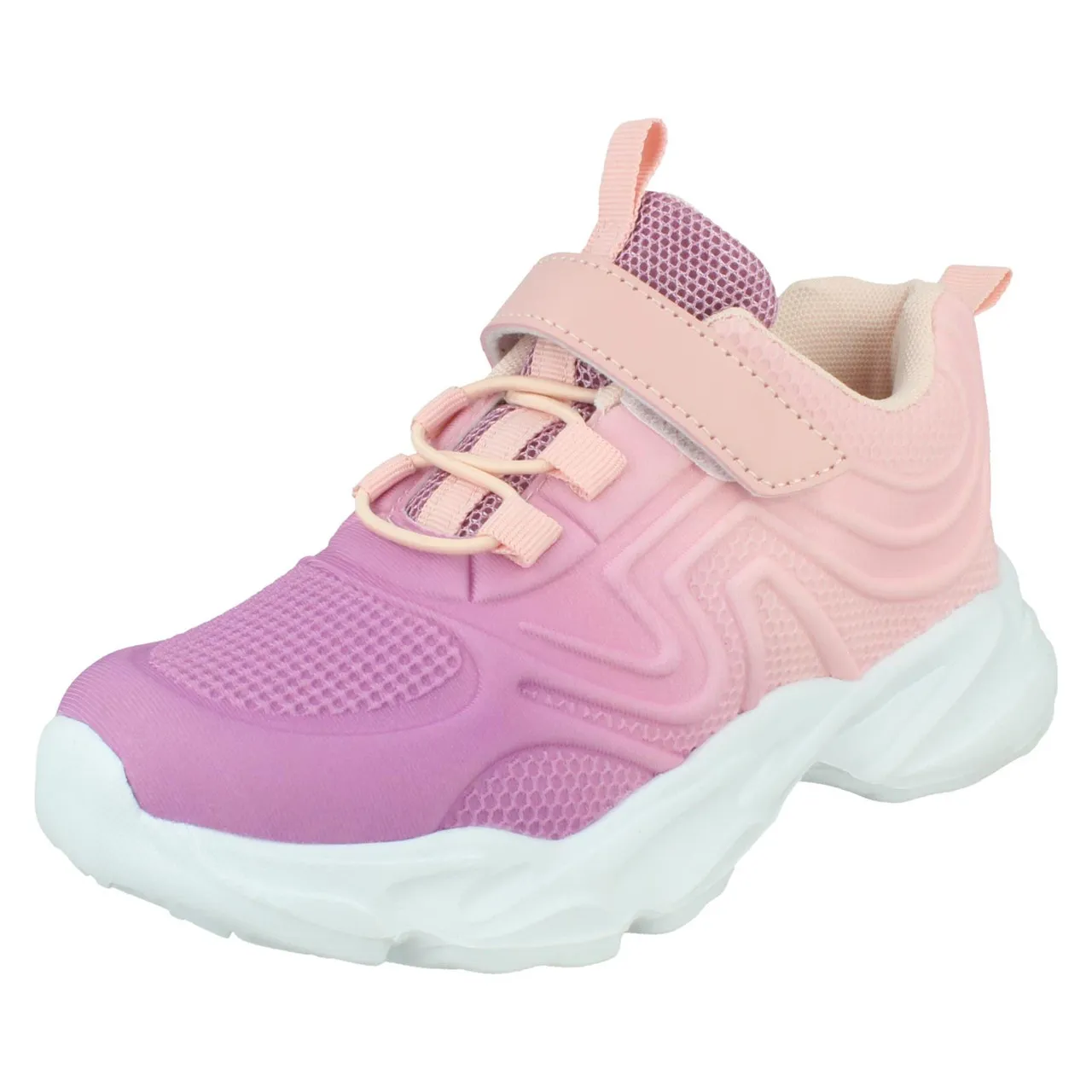 Girls Spot On Chunky Trainers H2R652