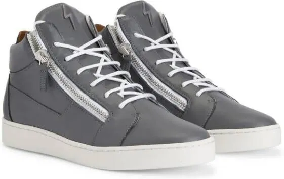 Giuseppe Zanotti Frankie logo-plaque sneakers Grey