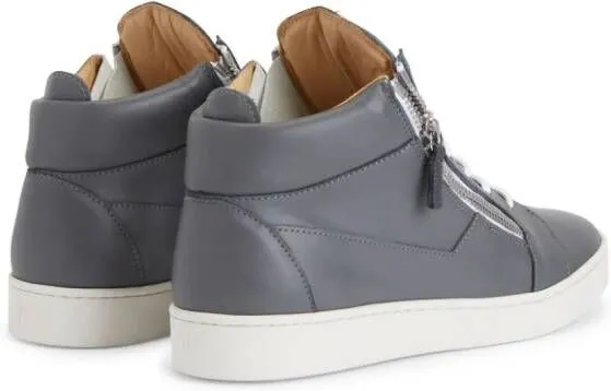 Giuseppe Zanotti Frankie logo-plaque sneakers Grey