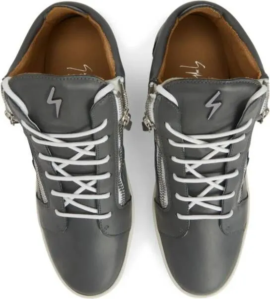 Giuseppe Zanotti Frankie logo-plaque sneakers Grey