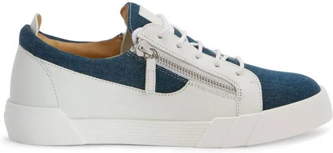 Giuseppe Zanotti Frankie low-top denim sneakers White