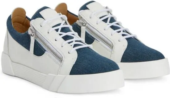 Giuseppe Zanotti Frankie low-top denim sneakers White