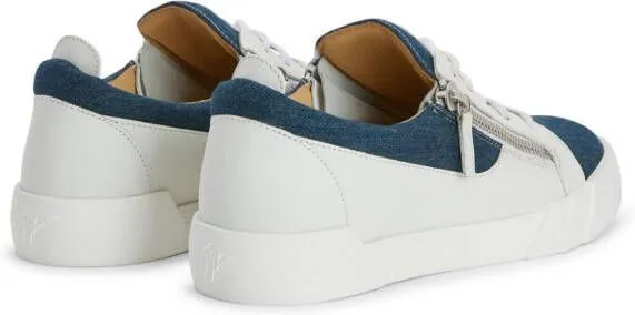 Giuseppe Zanotti Frankie low-top denim sneakers White