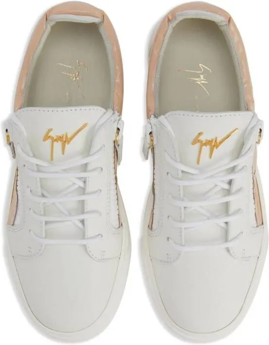 Giuseppe Zanotti Nicki leather low-top sneakers White