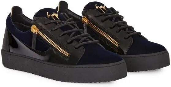 Giuseppe Zanotti zip-detail Frankie sneakers Blue