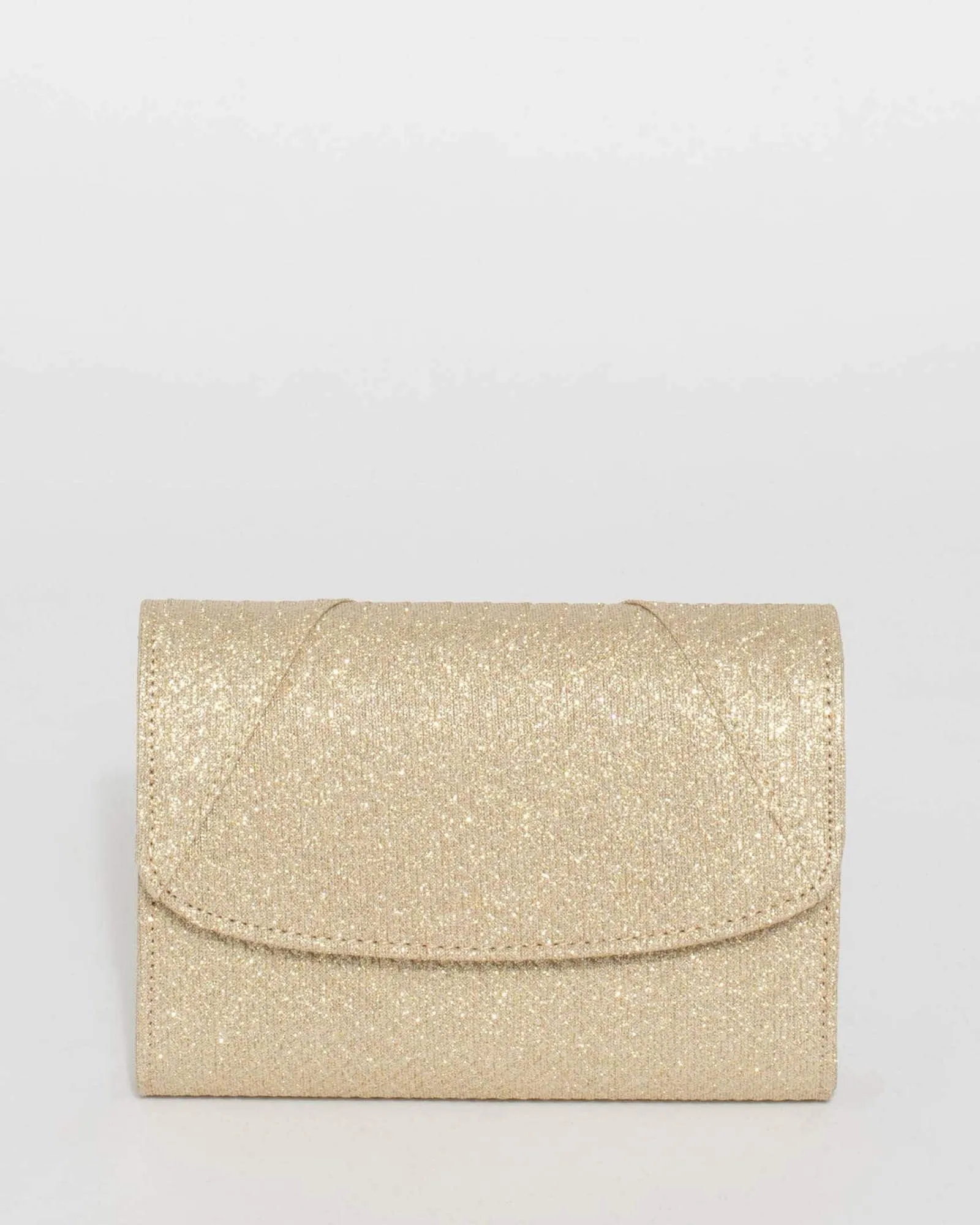 Gold Alison Flap Clutch Bag