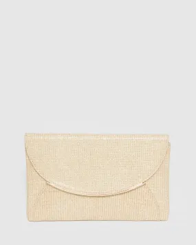 Gold Dalila Envelope Clutch Bag