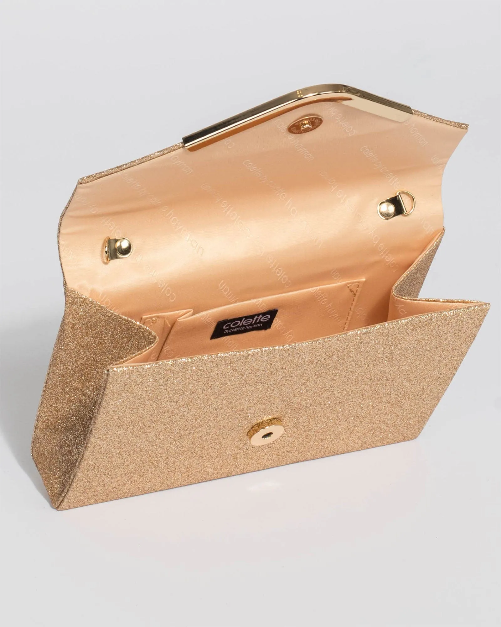 Gold Lila Envelope Clutch Bag