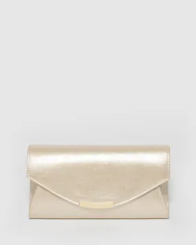 Gold Lucille Envelope Clutch Bag