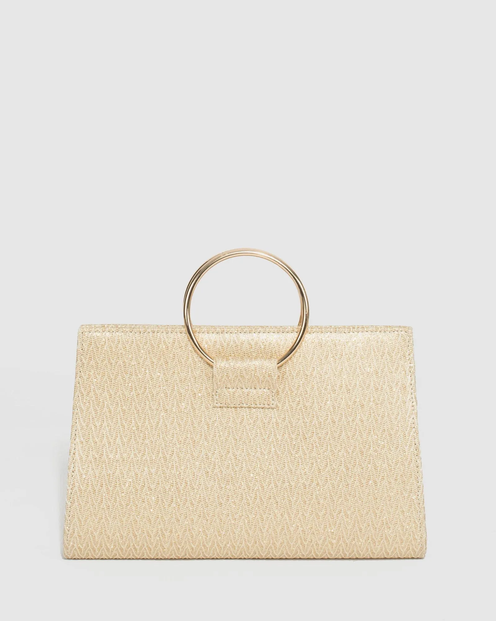 Gold Maggie Ring Clutch Bag