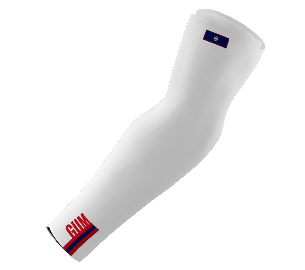 Guam Code Compression Arm Sleeves - Walking - Cycling - Running - Golf - Baseball - Basketball