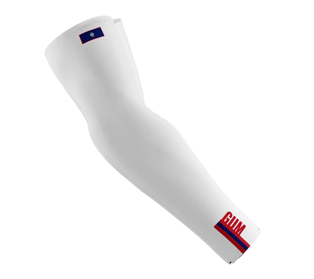 Guam Code Compression Arm Sleeves - Walking - Cycling - Running - Golf - Baseball - Basketball