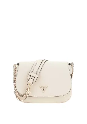 Guess Fedora Chain Detail Crossbody Bag, Bone