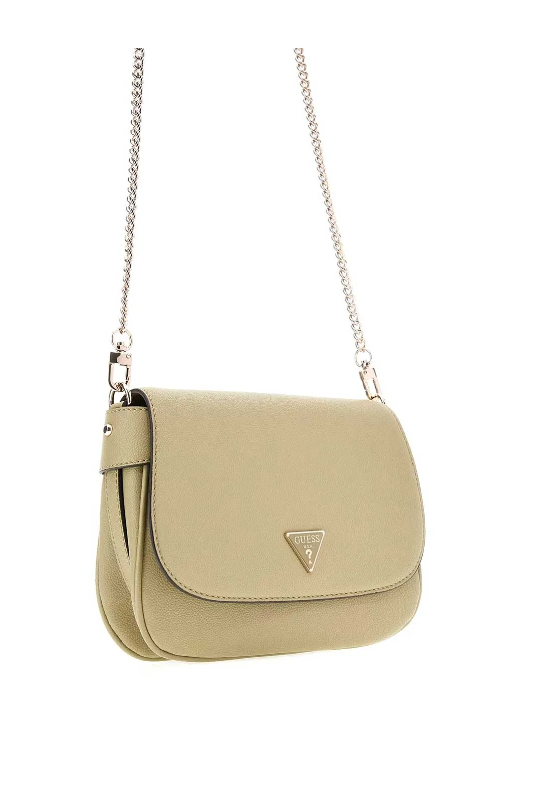 Guess Fedora Chain Detail Crossbody Bag, Sage Green